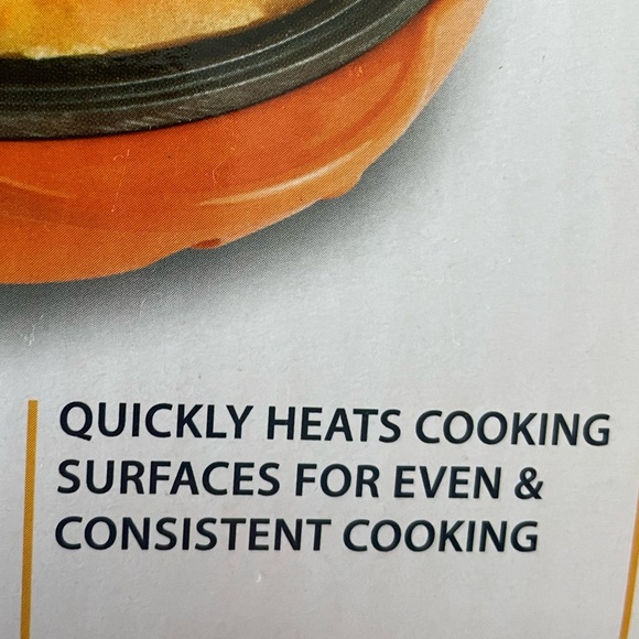 Pumpkin orange mini waffle maker by Nostalgia!! Super compact!! New- manuals! - Picture 10 of 10